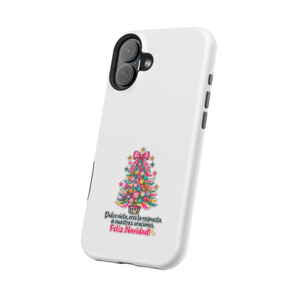 Spanish| Christmas Tree Phone Case - "Feliz Navidad" Spanish Holiday Magnetic Impact-Resistant Case