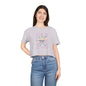 God Says I Am Floral Crop Tee — Christian Inspirational Women's Top