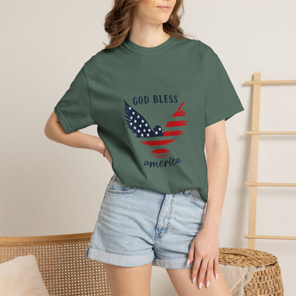 God Bless America Eagle T-Shirt — Patriotic USA Flag Tee
