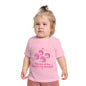 Baby Tee — "The Joy of the Lord is My Strength" Pink Dumbbell Christian Infant Shirt