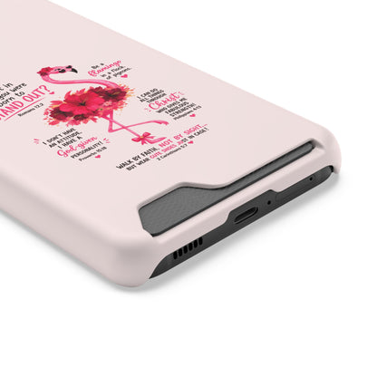 Flamingo 'Stand Out' Phone Card Case — Slim Wallet iPhone Case