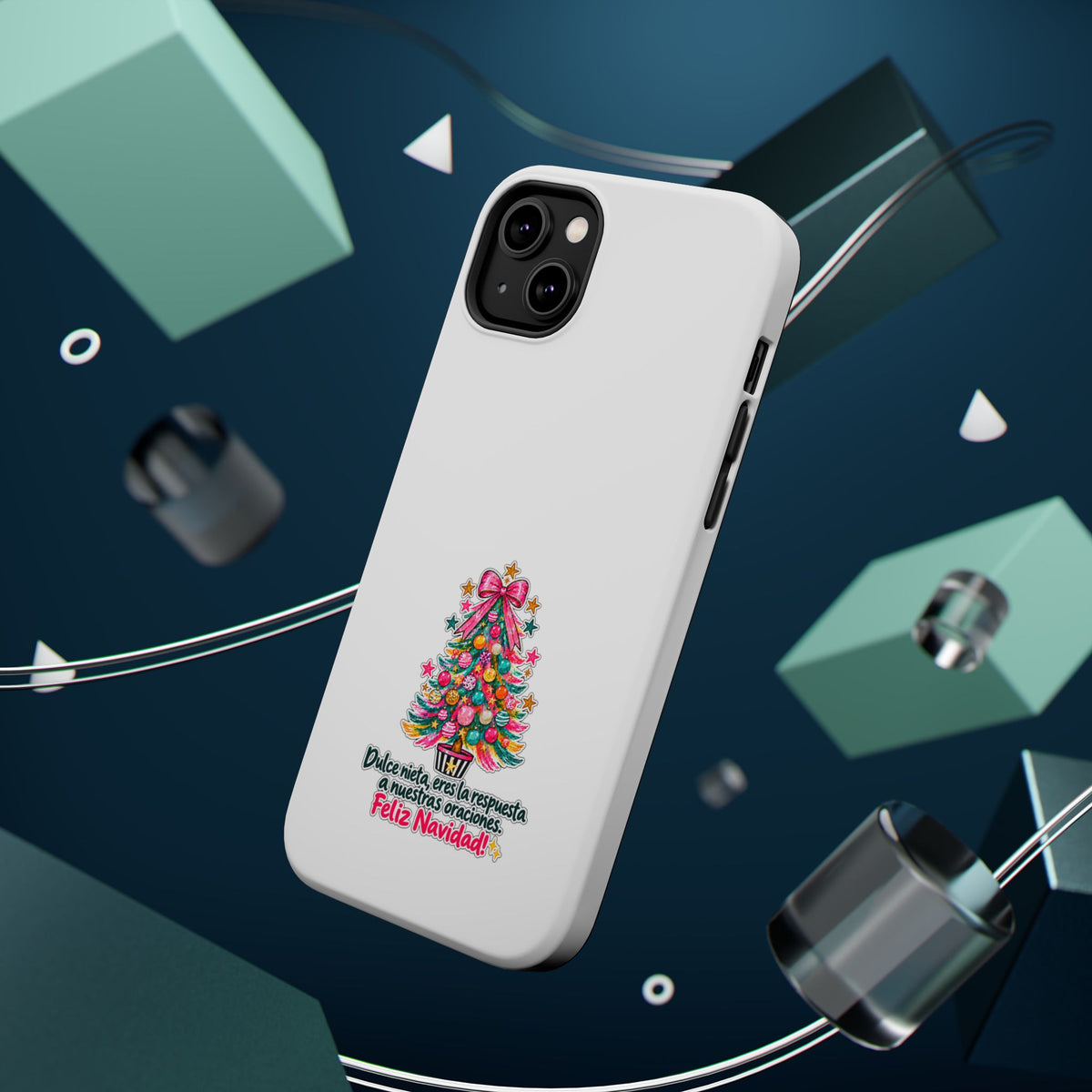 Spanish| Christmas Tree Phone Case - "Feliz Navidad" Spanish Holiday Magnetic Impact-Resistant Case