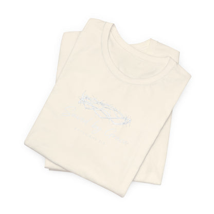 Faith Over Fear T-Shirt — "Saved by Grace" Christian Tee (Heart & Crown)
