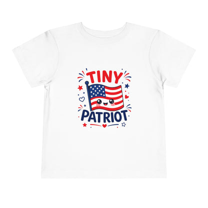 Tiny Patriot Toddler Tee – Cute American Flag 4th of July Shirt