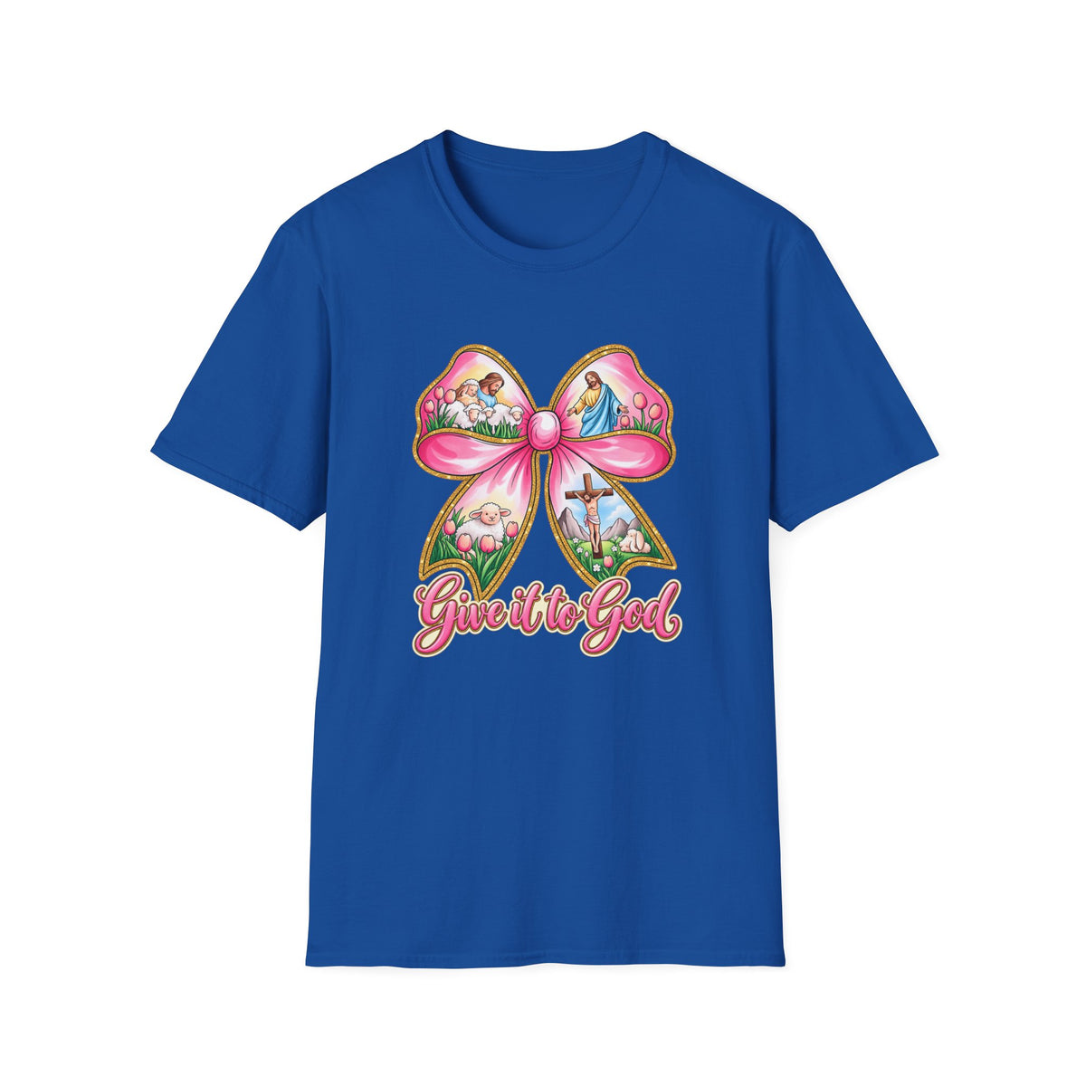 Give It to God Bow T-Shirt — Christian Faith Inspirational Tee