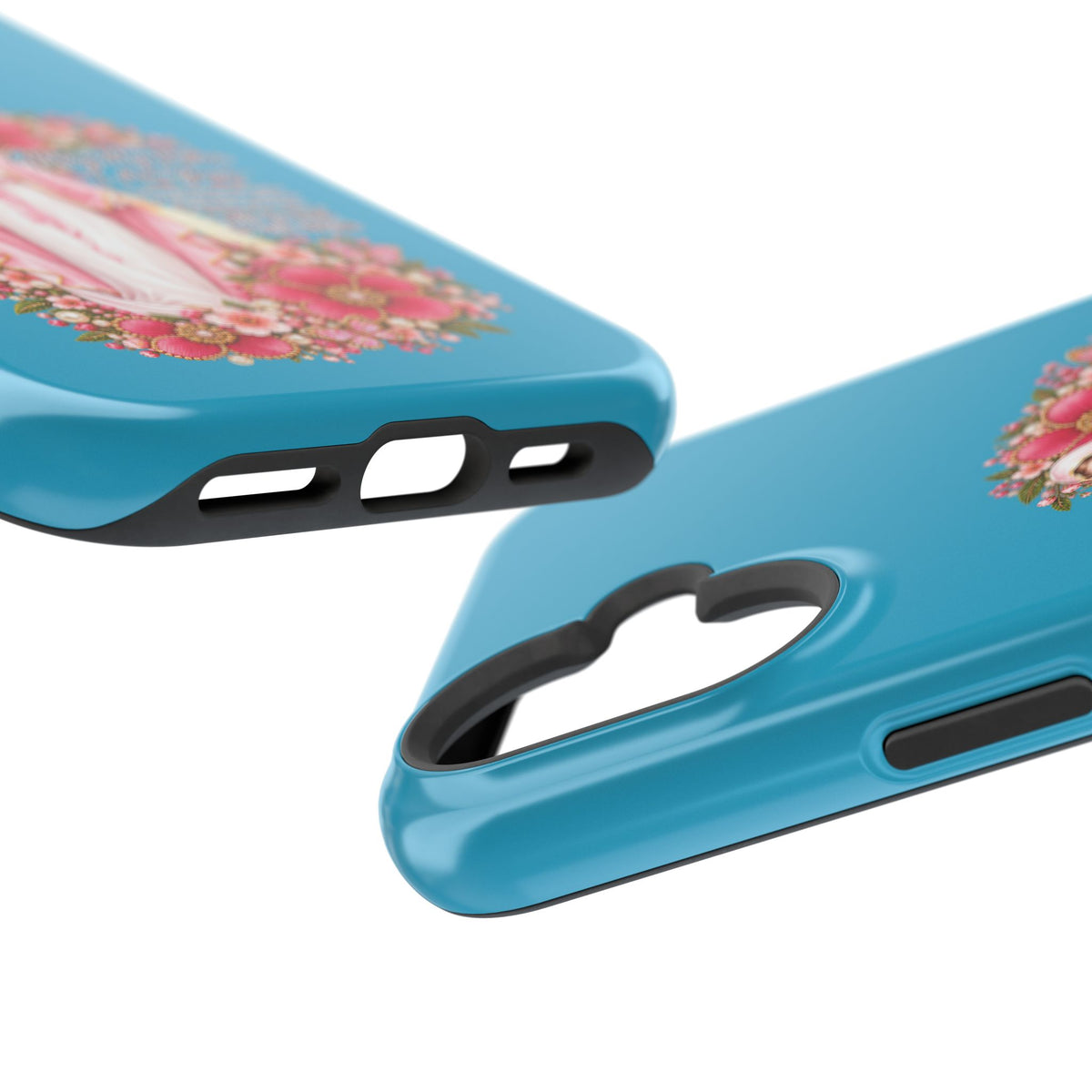 Religious Floral Phone Case — 'Blessed Virgin' Magnetic Impact-Resistant Case