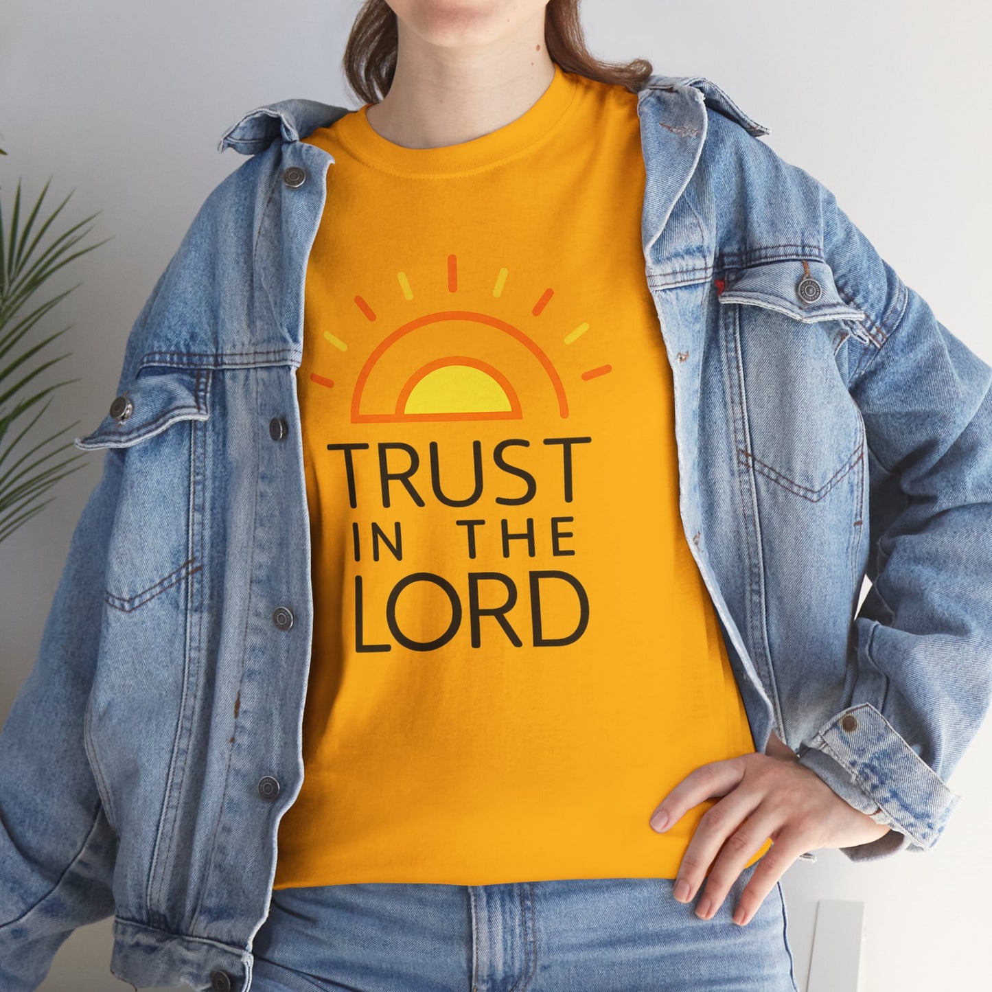 Trust in the Lord T-Shirt — Christian Sunrise Faith Tee