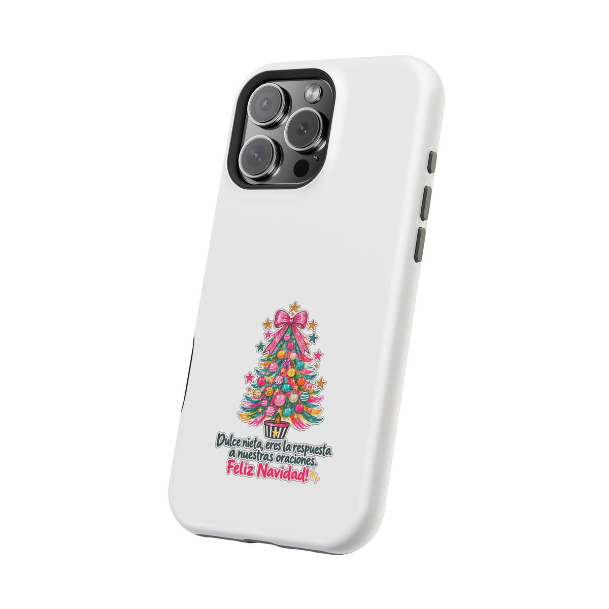 Spanish| Christmas Tree Phone Case - "Feliz Navidad" Spanish Holiday Magnetic Impact-Resistant Case