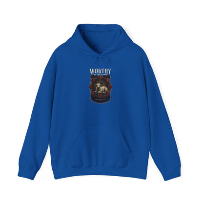 Worthy of the Lamb double print Hoodie – Christian Sheep & Roses Gospel Pullover
