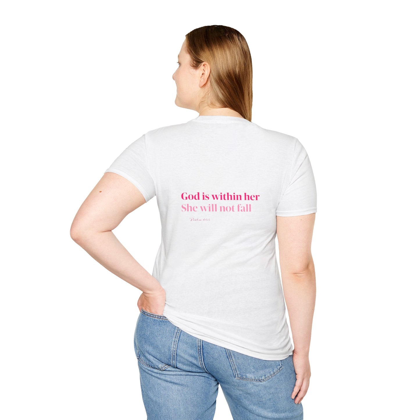 Christian Inspirational T-Shirt — “I am a child of God” Pink Scripture Tee
