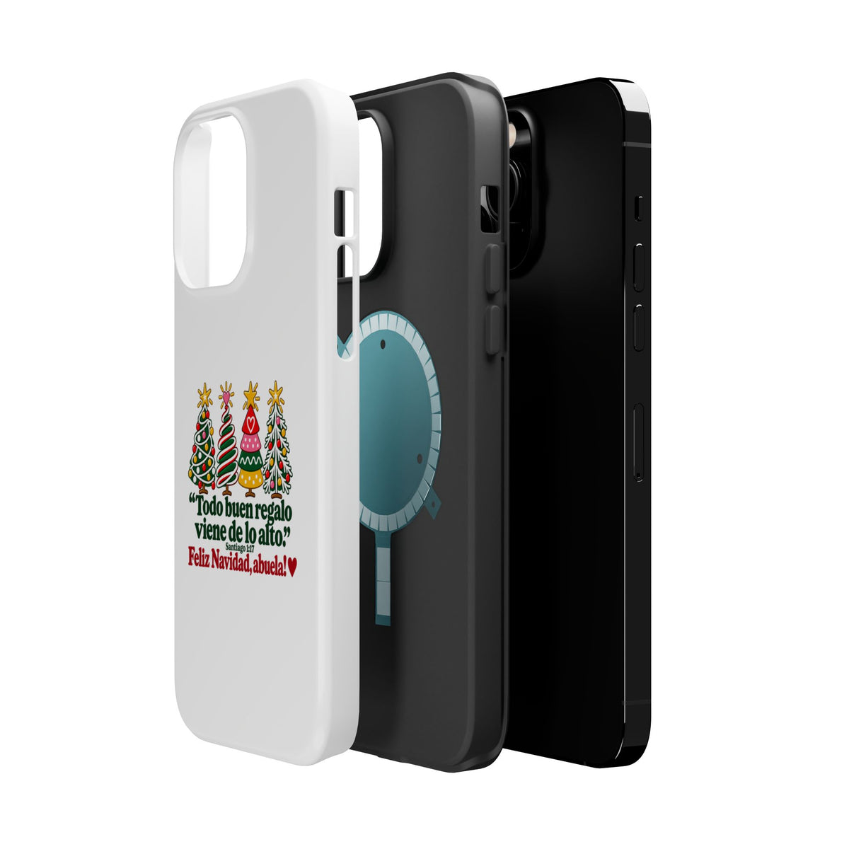 Christmas Grandma Phone Case — “Todo buen regalo viene de lo alto” Magnetic Impact-Resistant Case