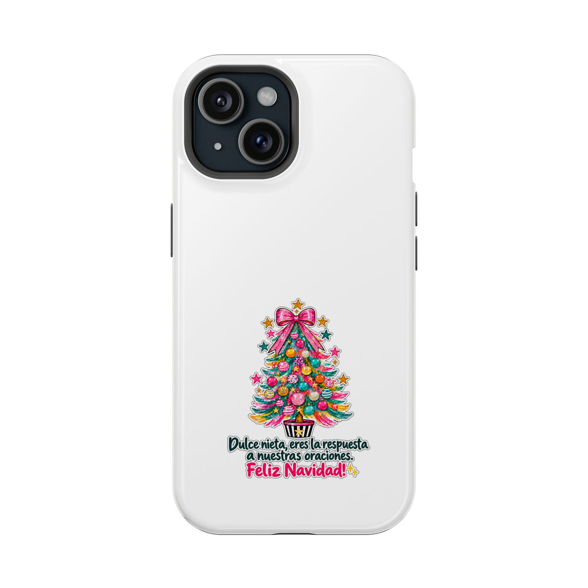 Spanish| Christmas Tree Phone Case - "Feliz Navidad" Spanish Holiday Magnetic Impact-Resistant Case