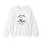 Christian Father Sweatshirt — "Fathers Are Like Noah" Inspirational Crewneck