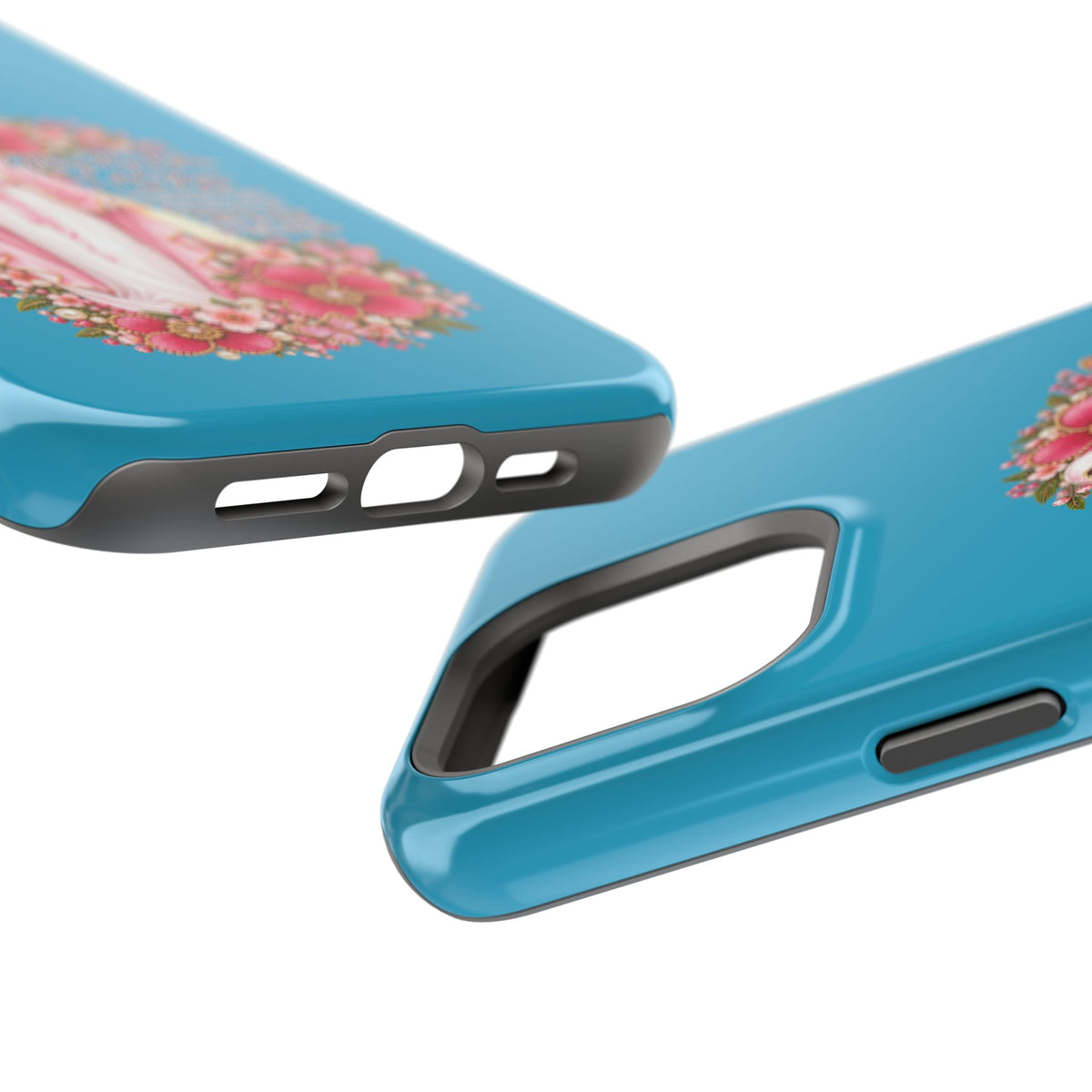 Religious Floral Phone Case — 'Blessed Virgin' Magnetic Impact-Resistant Case