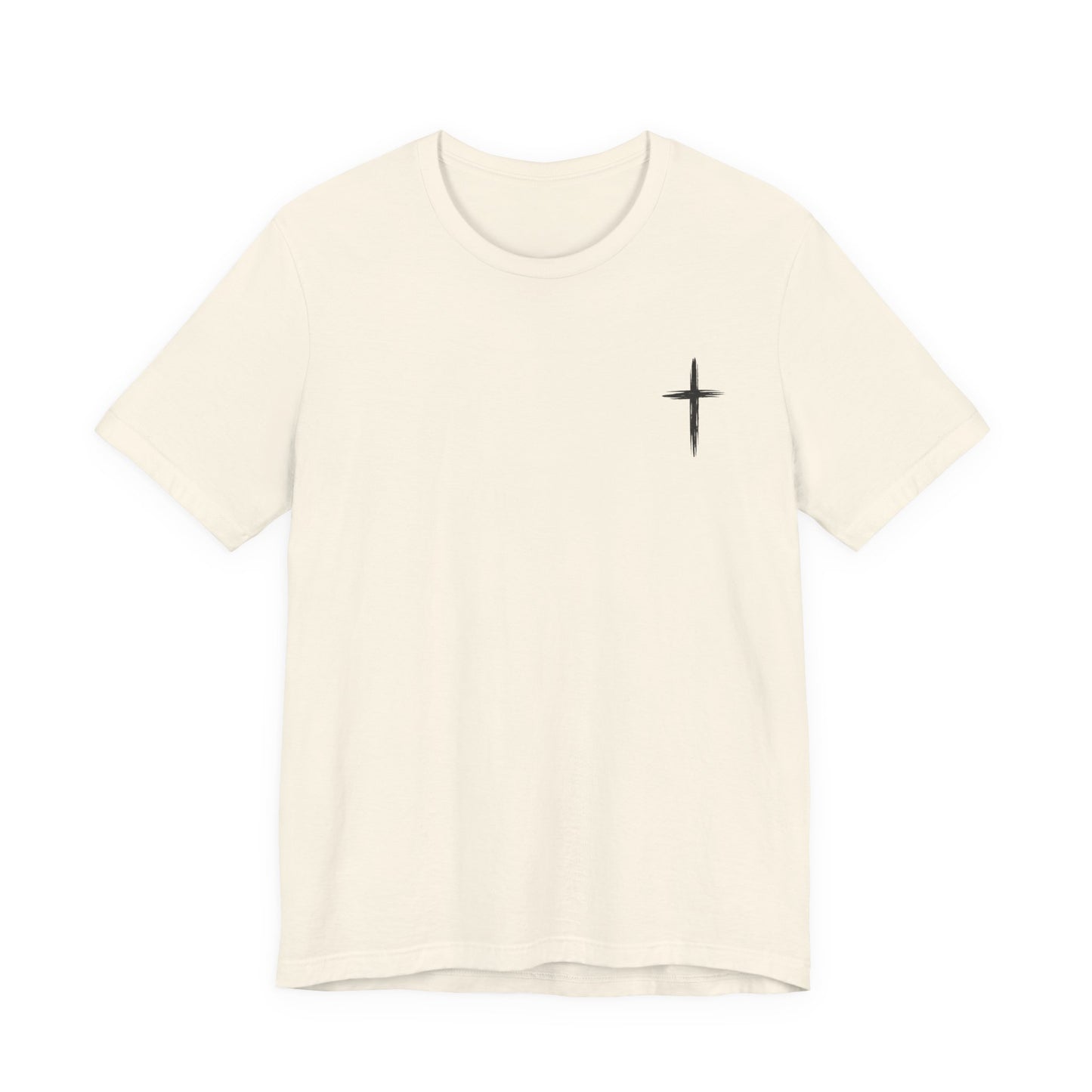 Christian Cross T-Shirt — “By His Wounds We Are Healed” Isaiah 53:5 Inspirational Tee