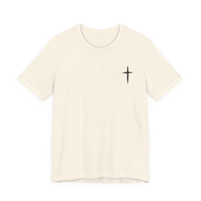 Christian Cross T-Shirt — “By His Wounds We Are Healed” Isaiah 53:5 Inspirational Tee