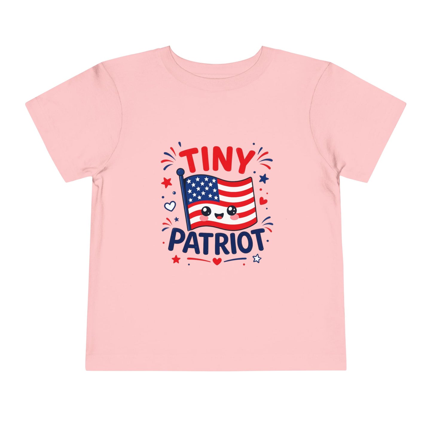 Tiny Patriot Toddler Tee – Cute American Flag 4th of July Shirt