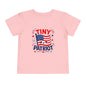 Tiny Patriot Toddler Tee – Cute American Flag 4th of July Shirt