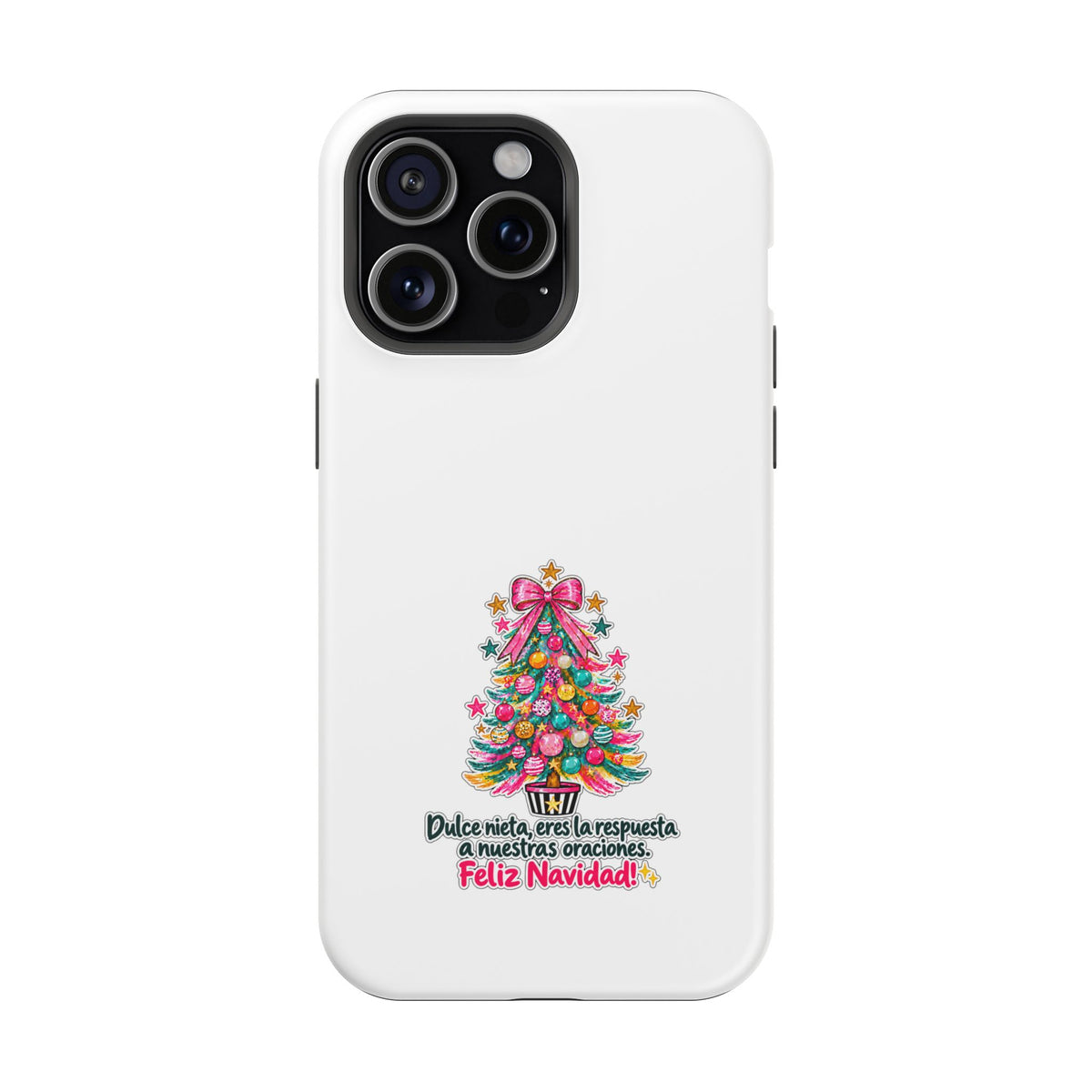 Spanish| Christmas Tree Phone Case - "Feliz Navidad" Spanish Holiday Magnetic Impact-Resistant Case