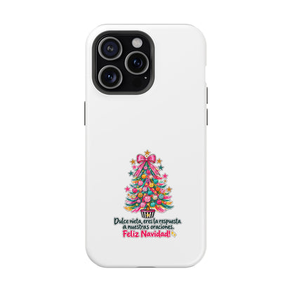Spanish| Christmas Tree Phone Case - "Feliz Navidad" Spanish Holiday Magnetic Impact-Resistant Case
