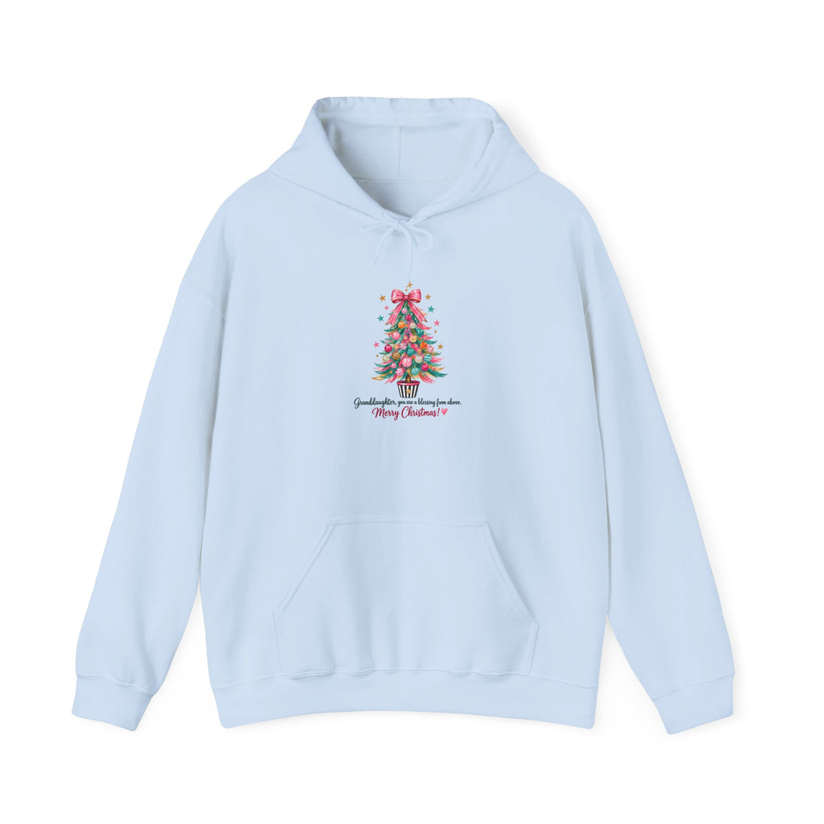 Christmas Tree Hoodie — 'Something evergreen, always close to me. Merry Christmas' Holiday Sweatshirt