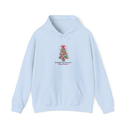 Christmas Tree Hoodie — 'Something evergreen, always close to me. Merry Christmas' Holiday Sweatshirt