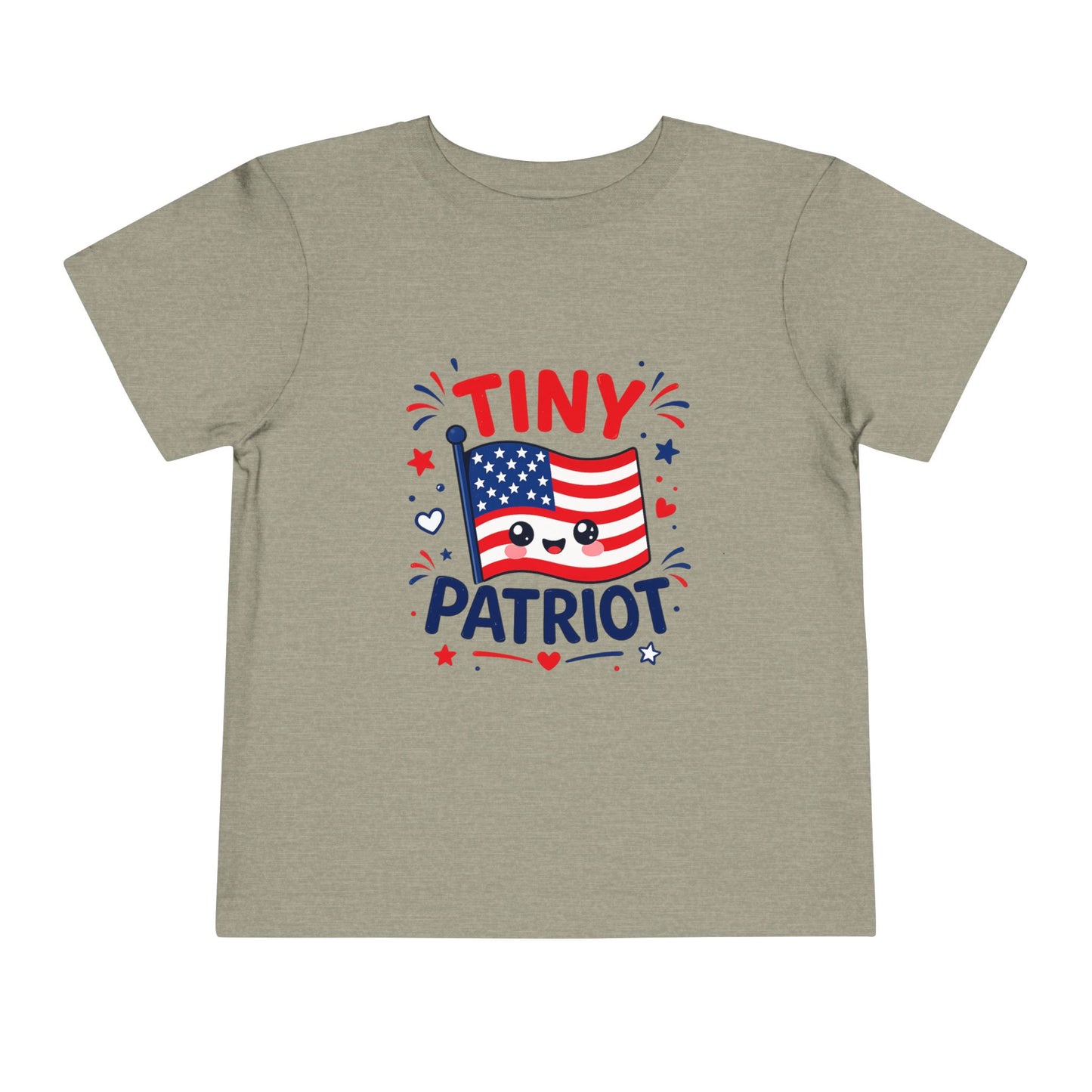 Tiny Patriot Toddler Tee – Cute American Flag 4th of July Shirt