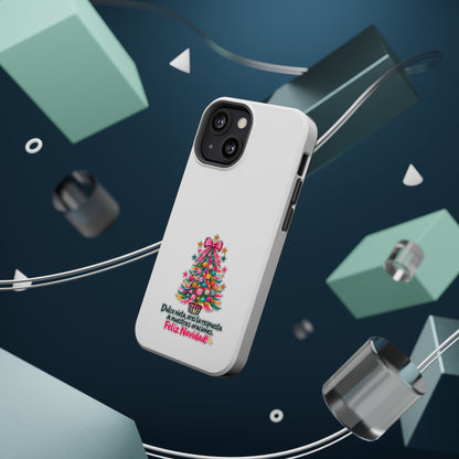 Spanish| Christmas Tree Phone Case - "Feliz Navidad" Spanish Holiday Magnetic Impact-Resistant Case