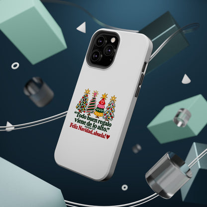 Christmas Grandma Phone Case — “Todo buen regalo viene de lo alto” Magnetic Impact-Resistant Case