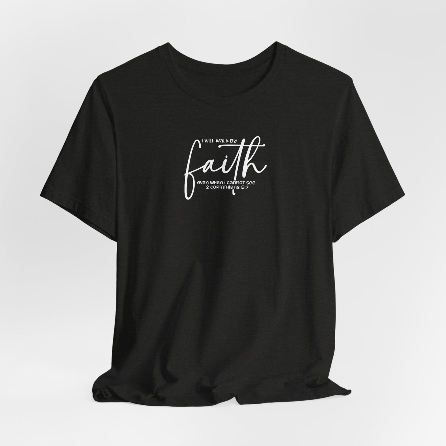 “He Left the 99 to Rescue Me” Double print Shepard Playing Card Christian Tee