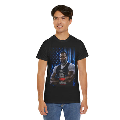 Patriotic Faith Tee — "You Can't Stop What God Has Planned"