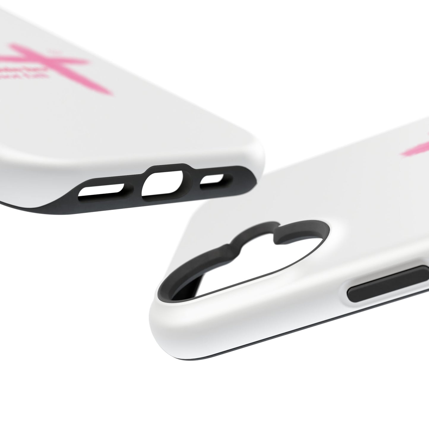 Phone Case — "God is within her, She will not fall" Pink Cross Magnetic Impact-Resistant Case