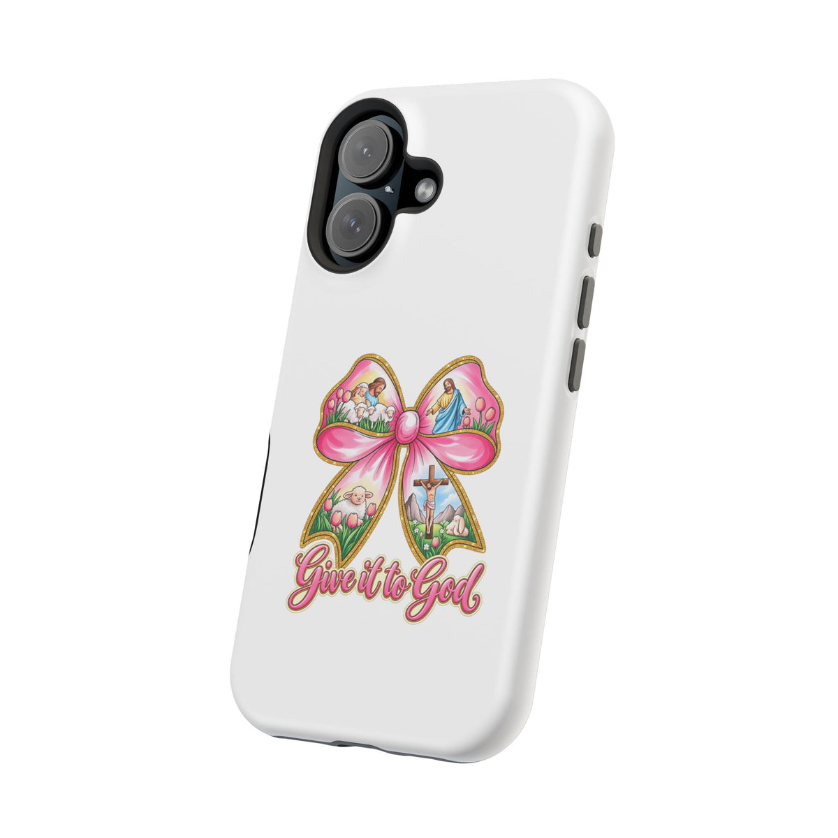 Give It to God Phone Case — Floral Bow Christian iPhone Cover
