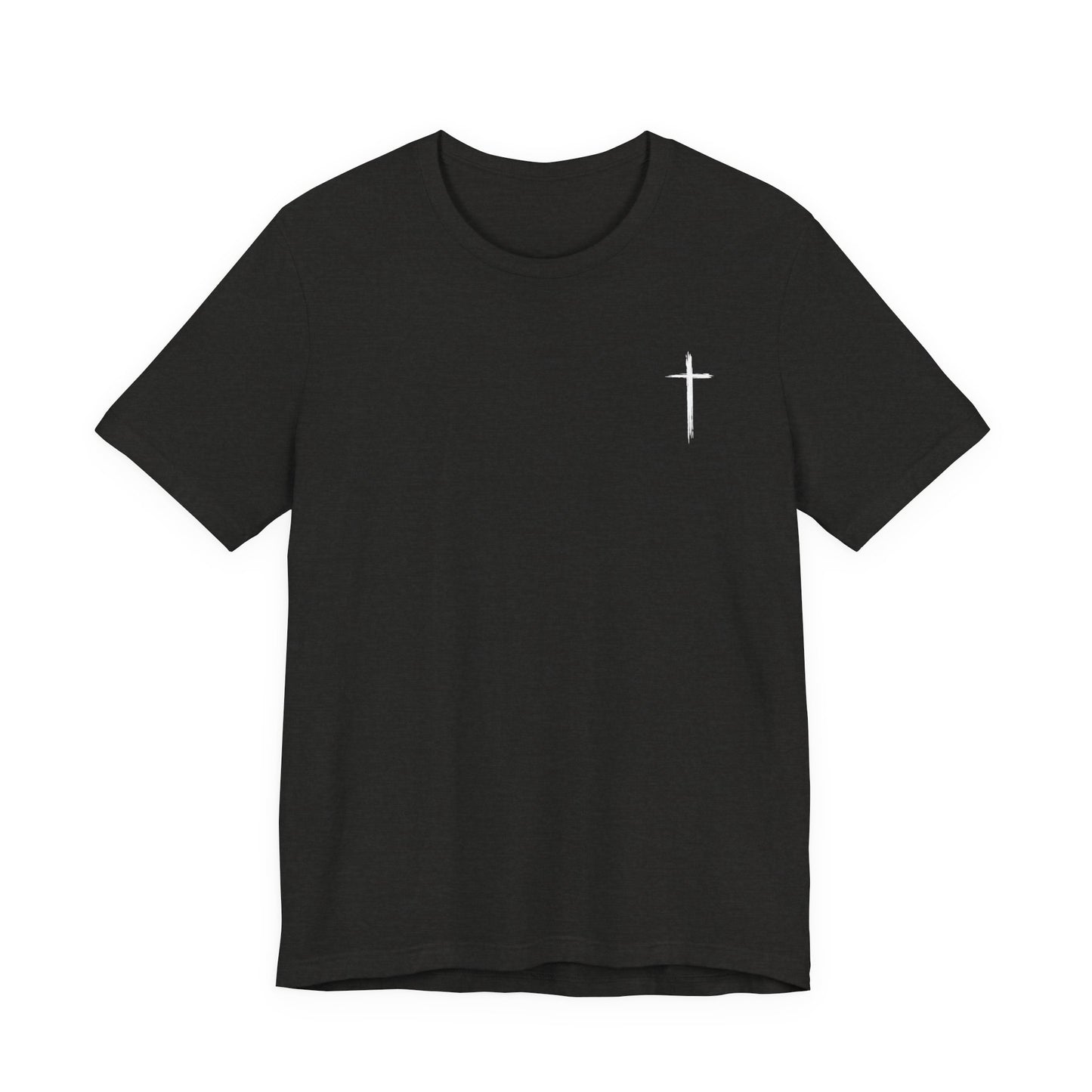 Christian T-Shirt — "When I Am Weak He Is Strong" Cross Tee