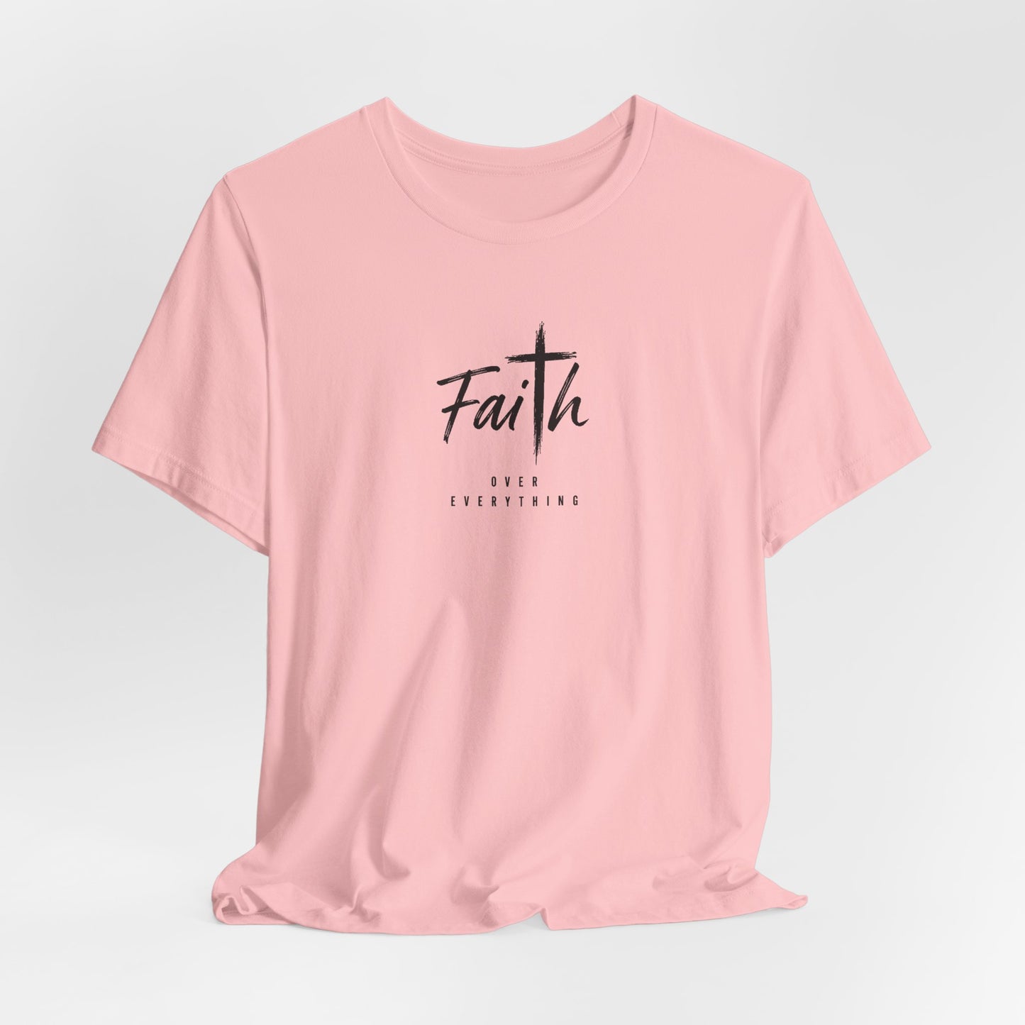 Faith Cross T‑Shirt — 'Our Father' Prayer Typography Tee