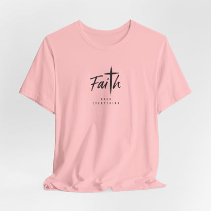 Faith Cross T‑Shirt — 'Our Father' Prayer Typography Tee
