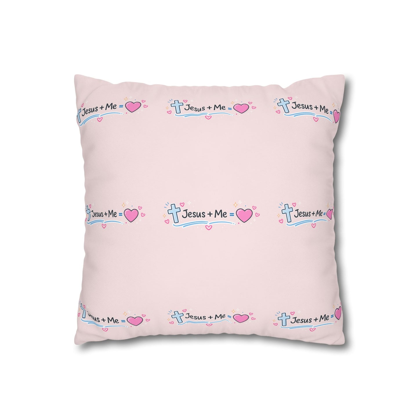 Beautiful Life Pink Pillowcase — "Beautiful Life" Sunglasses Design with "Jesus + Me" Accent