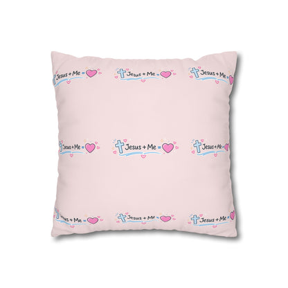 Beautiful Life Pink Pillowcase — "Beautiful Life" Sunglasses Design with "Jesus + Me" Accent