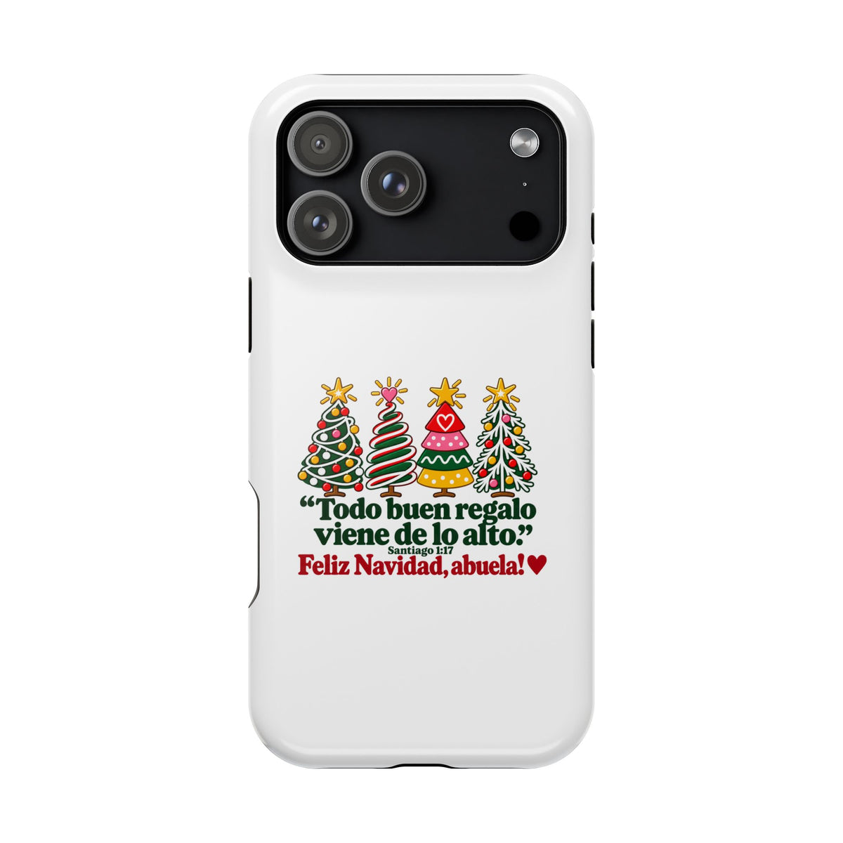 Christmas Grandma Phone Case — “Todo buen regalo viene de lo alto” Magnetic Impact-Resistant Case