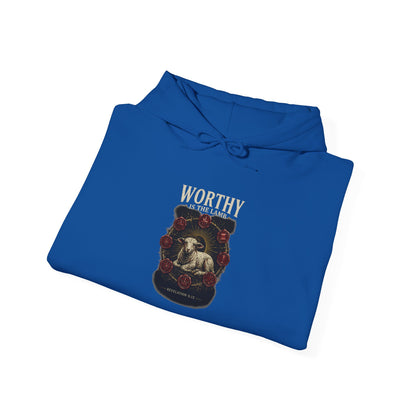 Worthy of the Lamb double print Hoodie – Christian Sheep & Roses Gospel Pullover