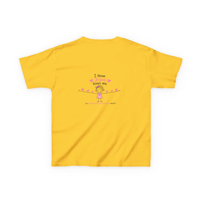 Kids T-Shirt — "God Is Bigger Than" Pink Faith Graphic Tee