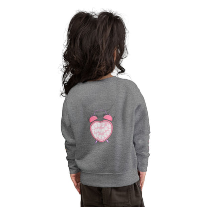 Toddler Sweatshirt — 'Made for a Purpose' Rainbow & 'God's Timing is Perfect' Pink Graphic