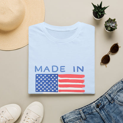 Made in U.S.A. T-Shirt — American Flag Graphic Tee