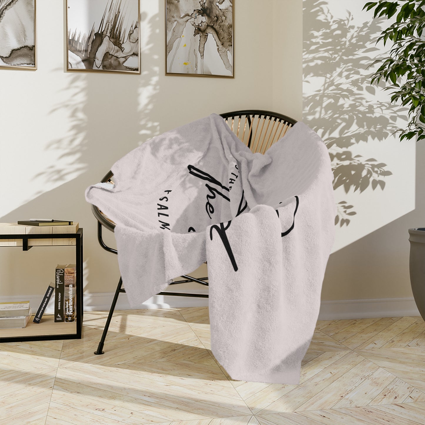 Blessed Psalm 33:12 Velveteen Blanket — Soft Christian Throw