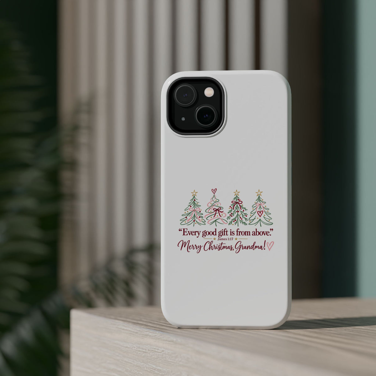 Christmas Grandma Phone Case — “Every good gift is from above” Magnetic Impact-Resistant Case