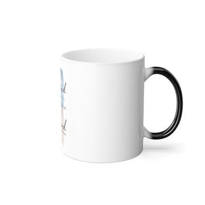Color-Changing Mug — "Blessed is the nation whose God is the Lord" Psalm 33:12 | Patriotic Faith Coffee Mug, 11oz