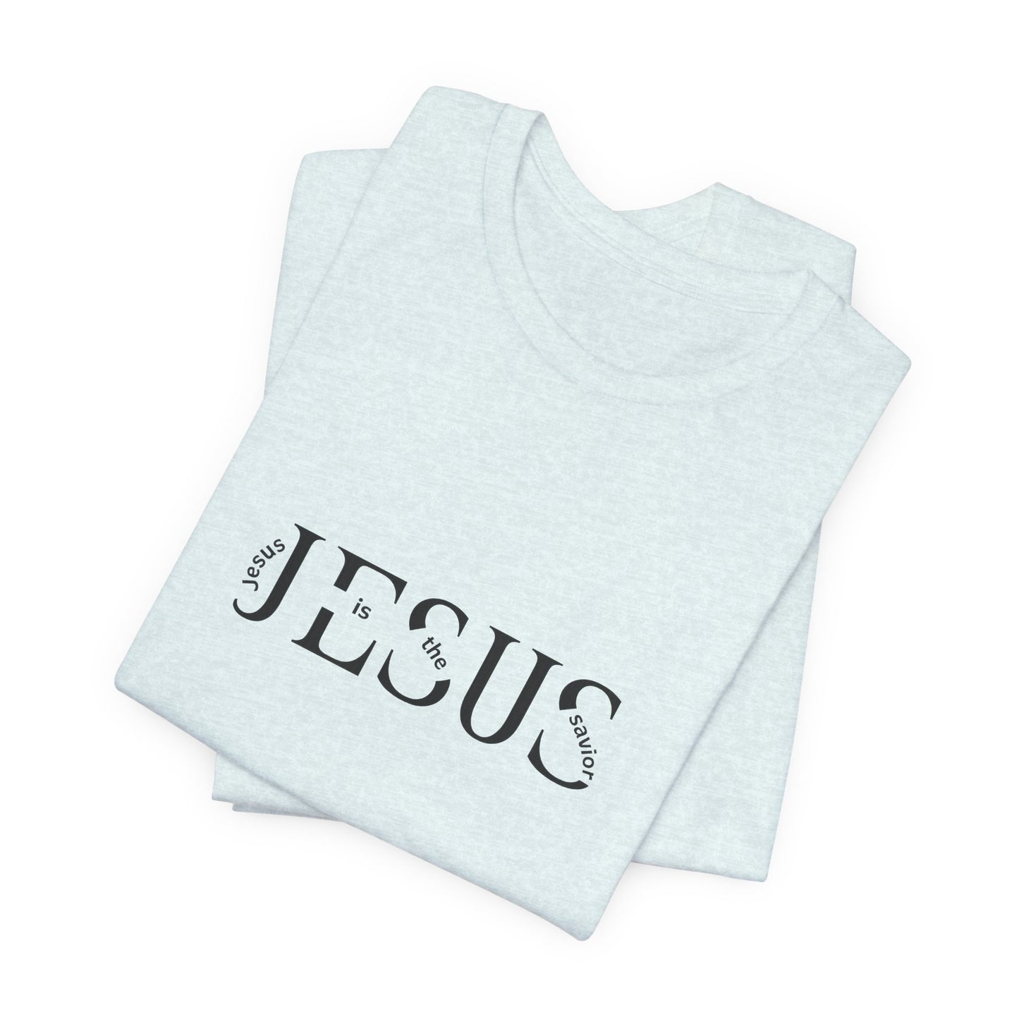 Jesus Minimalist Tee — Distressed Script Christian T-Shirt