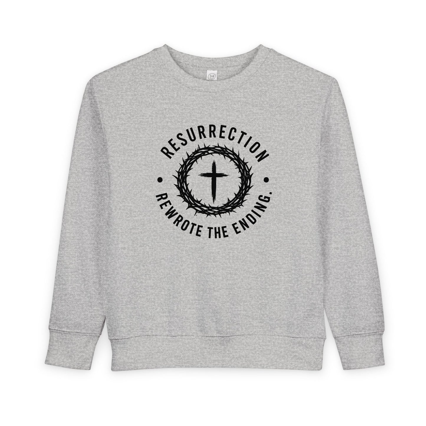 Resurrection Cross Toddler Sweatshirt — Religious Easter Kids Pullover