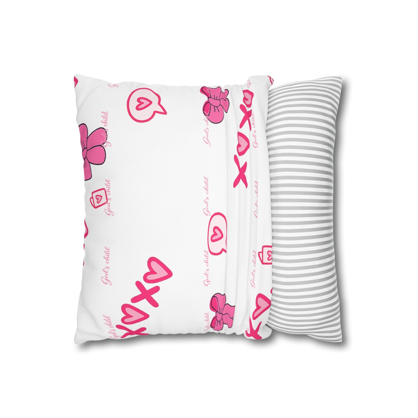 Be Still Psalm 46:10 Square Pillow — Faith Inspirational Home Decor