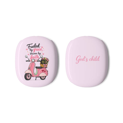 AirPods Max Case — Pink Scooter ‘Fueled by Grace, Driven by Faith’ (God’s Child)
